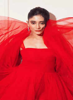 Shivangi Joshi radiates confidence in bright red trail dress