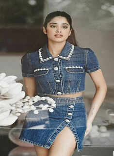 Janhvi Kapoor shows how to pull off denim-on-denim look in this chic outfit