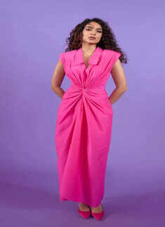 Sobhita Dhulipala enters the Barbiecore fashion trend in pink maxi dress