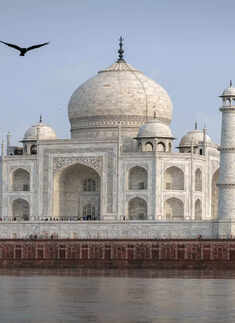 First in 45 years: Yamuna flood waters touch walls of Taj Mahal