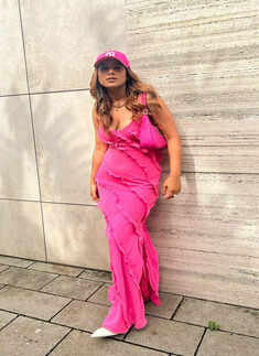  Nia Sharma exudes Barbie vibes in a striking pink outfit