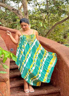 Hina Khan's vibrant green dress is perfect for your beach closet