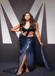 Nora Fatehi&rsquo;s bookmark-worthy blingy saree designs