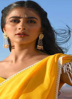Pooja Hegde dazzles fans in opulent saree blouse designs