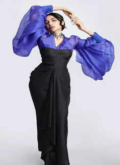 Sobhita Dhulipala stuns in a statement shirt with bodycon dress at Made In Heaven 2 event