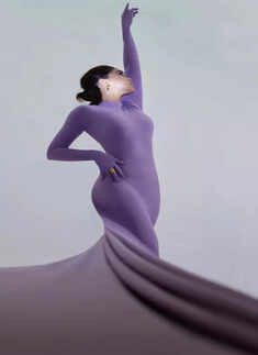 Sharvari Wagh elevates mid-week style in a body-hugging lavender gown