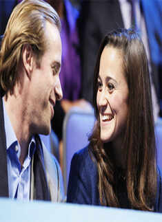 Pippa with a mystery man!