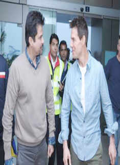 Tom Cruise lands in Delhi