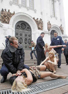Femen activists protest 