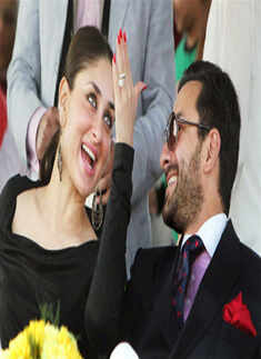 Saif-Bebo spotted at a Polo match