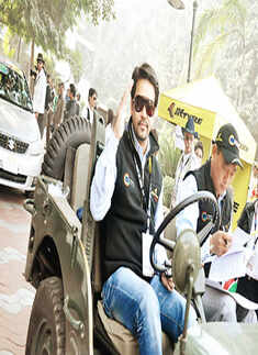 Car rally by JK Tyres