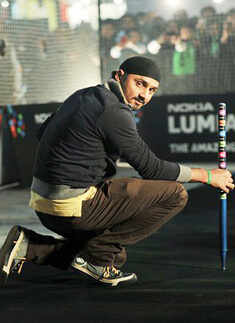Harbhajan Singh at Nokia event