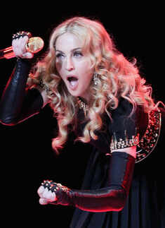 Madonna performs @ NFL Super Bowl show