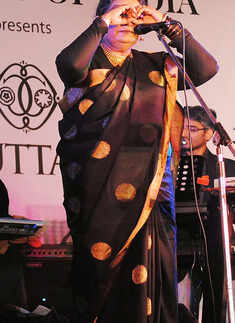 Usha performs at 'Tunes of Bliss' event 