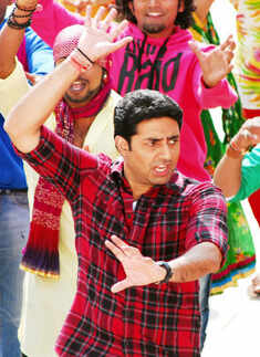 Abhishek @ 'Bol Bachchan' shoot