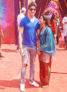 Stars play Holi