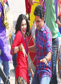 Abhishek, Prachi @ 'Bol Bachchan' shoot