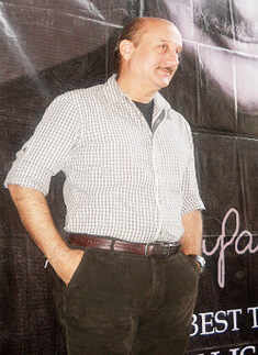 Anupam Kher promotes his book