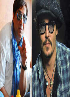 Johnny Depp behind Sunny's new look