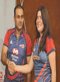 Sehwag @ Delhi Daredevil's Hindi website launch