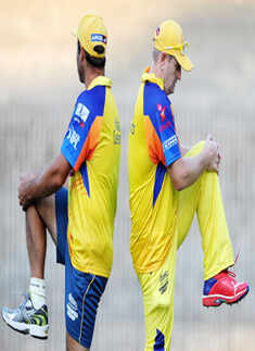 Chennai Super Kings @ Practice session