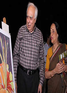 Kapil Sibal @ art exhibition