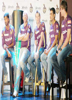 KKR Players @ promotional event