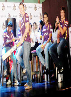 KKR Players @ promotional event
