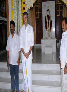 Ajith attends Kumababhishekam of Baba Temple