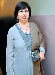 Shabana Azmi performs on stage