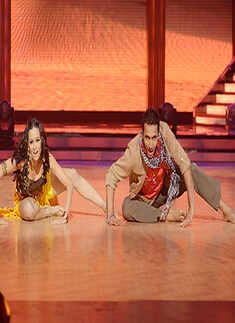 Sallu, Kat on 'Jhalak' set
