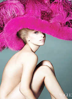 Gaga goes nude for a stunning shoot