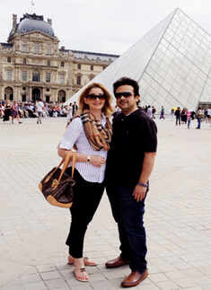 Adnan's belated honeymoon in  Paris