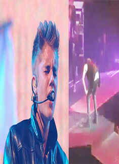 Justin Bieber pukes on stage
