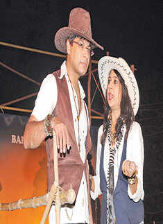 Party animals in the barn