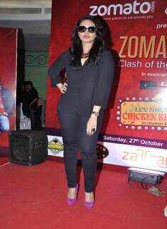 Kunal, Huma at a promotional event