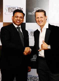 Schumi's date with Delhiites