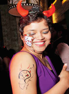 Halloween party at Striker