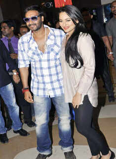 Ajay, Sona @ 'SOS' promotion