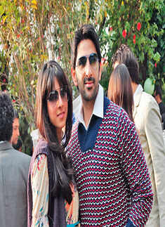 Sun and shades in winter afternoon