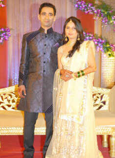 Ajay, Priyanka Bhosale's wedding party