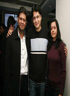 Revellers paint the town red 