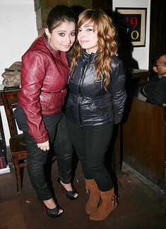 Revellers paint the town red 