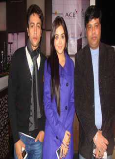 Adhyayan, Ragini @ movie promotion