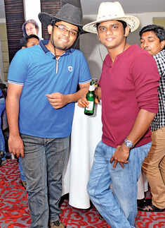 Keralites enjoy a New Year party