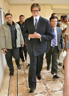 Big B at University event