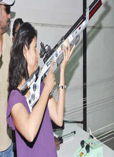 Anjali launches shooting academy
