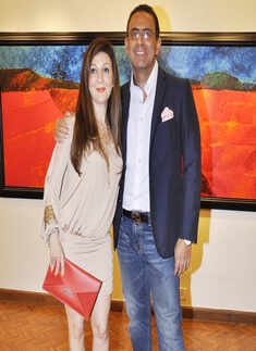 Akbar Padamsee's art exhibition