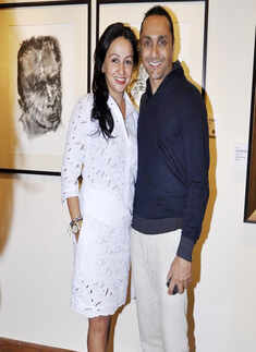 Akbar Padamsee's art exhibition