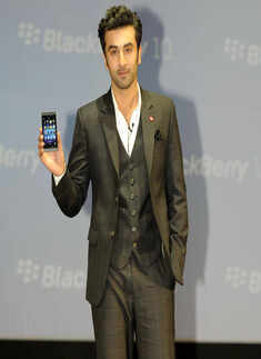 Ranbir launches 'Blackberry Z10'